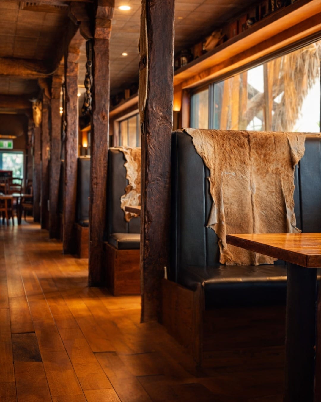 Western saloon interior booths at Stampede